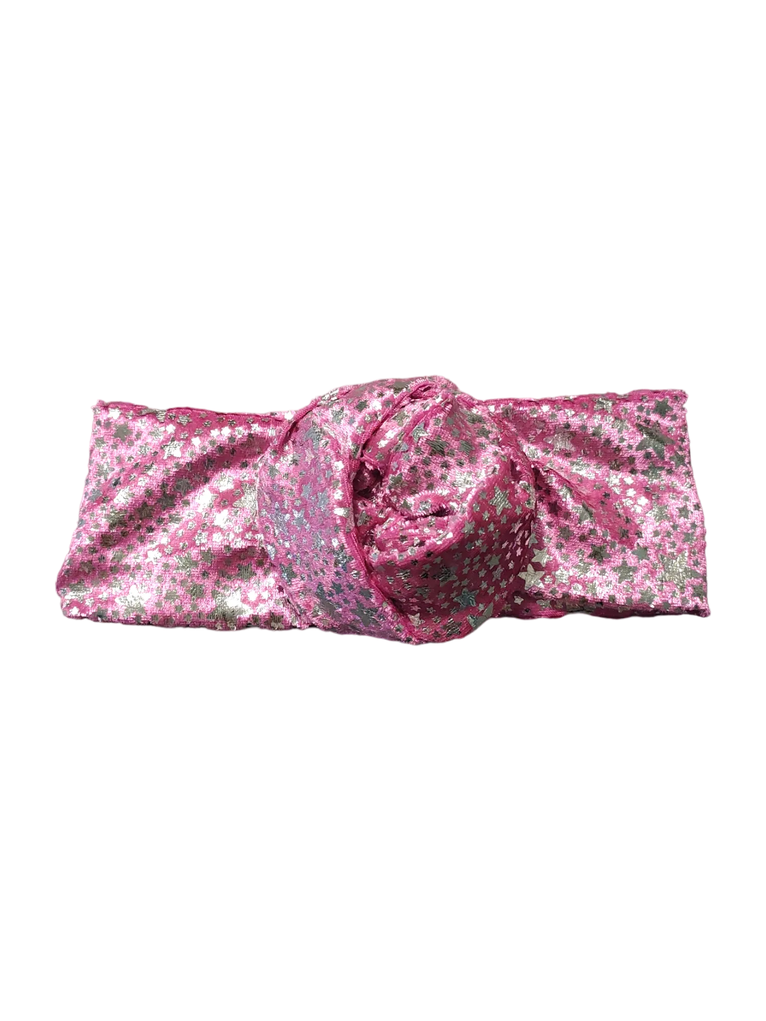 BETTY BOO BANDS™ WIRED HEADWRAP | Silver Stars | Velvet Pink