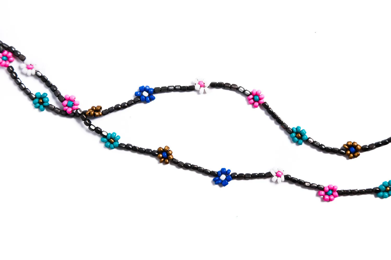 Daisy Chains Necklace (Aqua)