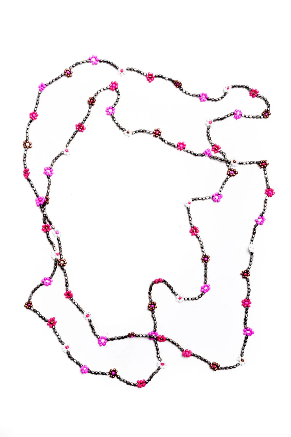 Daisy Chains Necklace (Pink)