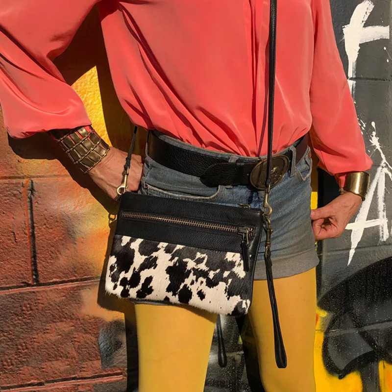 Double-Zip Bag with Two Straps - Pony