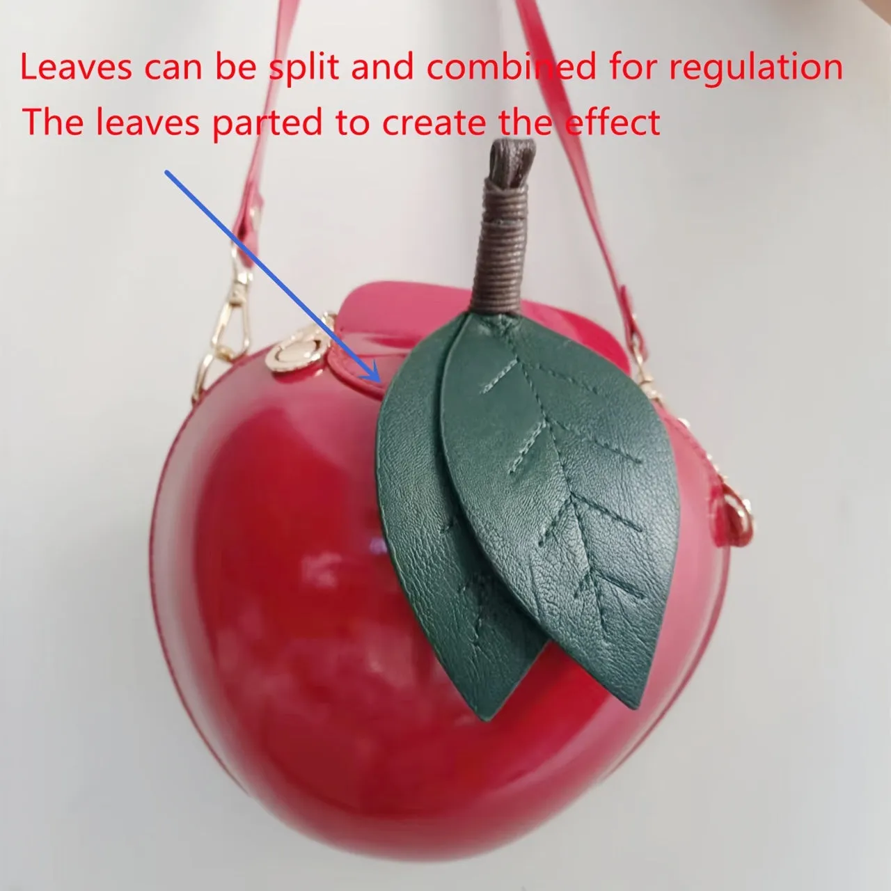Fruit Shape Crossbody Bag, Cute Cartoon Round Coin Purse, Simple Hard Shell Shoulder Bag