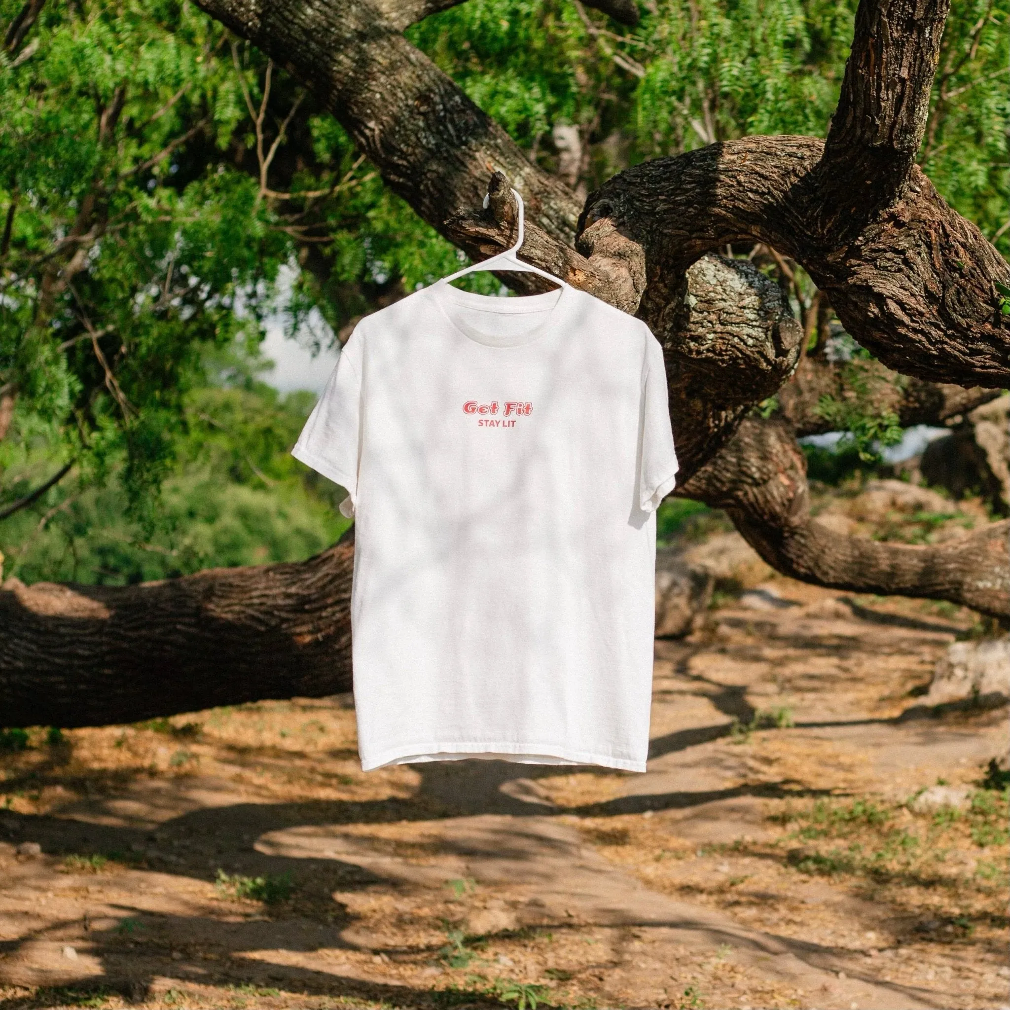 Get Fit Stay Lit 6oz Organic Supima® Cotton Workout Tee
