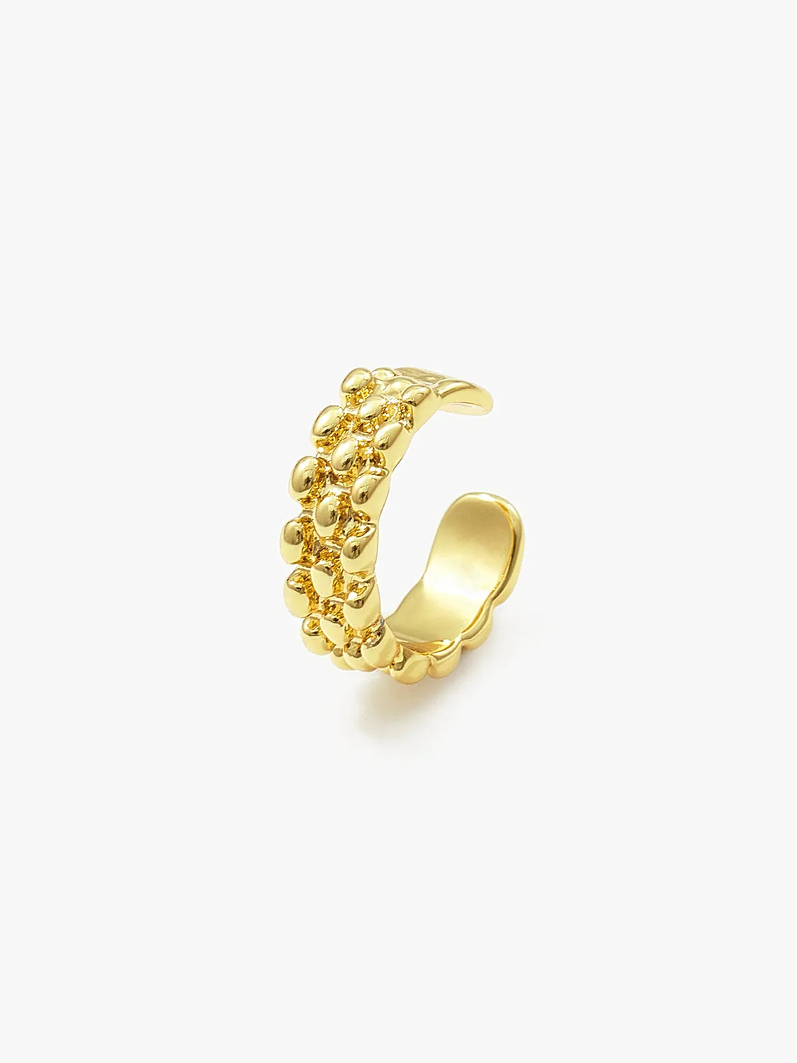 Gold Beaded Ear Cuff