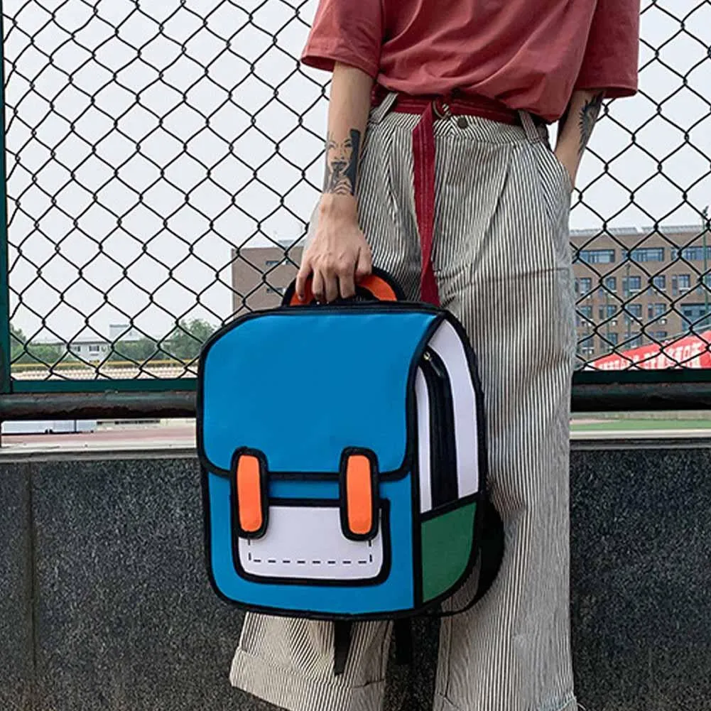Kawaii 3D Cartoon Canvas Backpacks