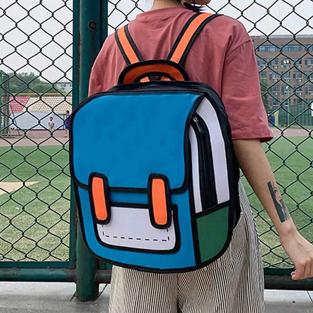 Kawaii 3D Cartoon Canvas Backpacks