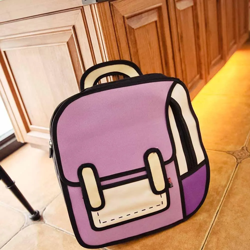 Kawaii 3D Cartoon Canvas Backpacks