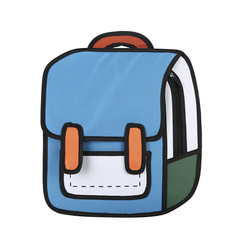 Kawaii 3D Cartoon Canvas Backpacks