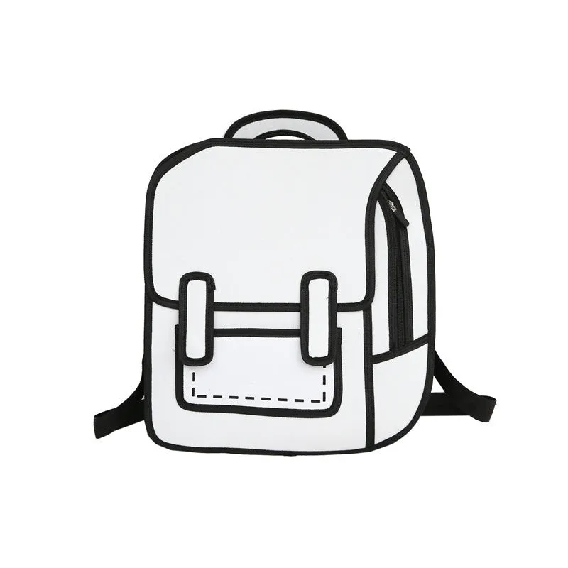 Kawaii 3D Cartoon Canvas Backpacks
