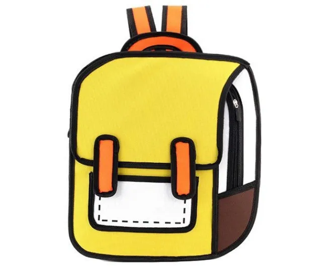 Kawaii 3D Cartoon Canvas Backpacks