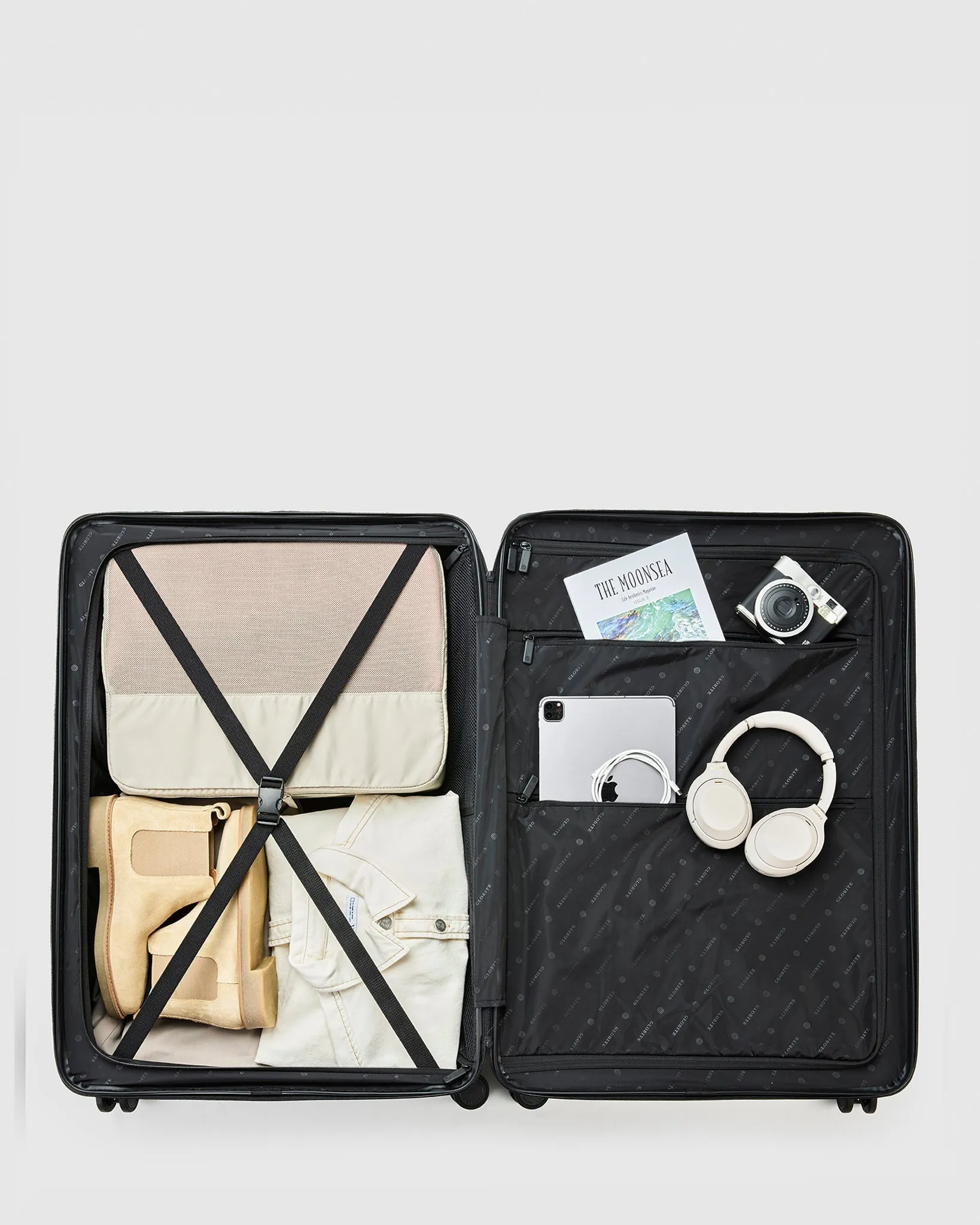 Large Check In Suitcase - Whisper Pink