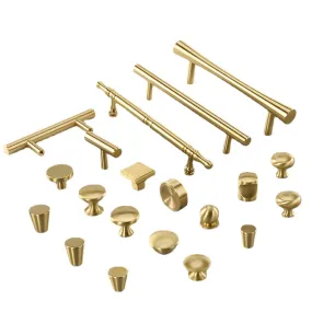 New Chinese-Style Cabinet Door Handle Pure Brass Cabinet Handle European and American-Style Modern Minimalist Drawer Wardrobe Door Handle
