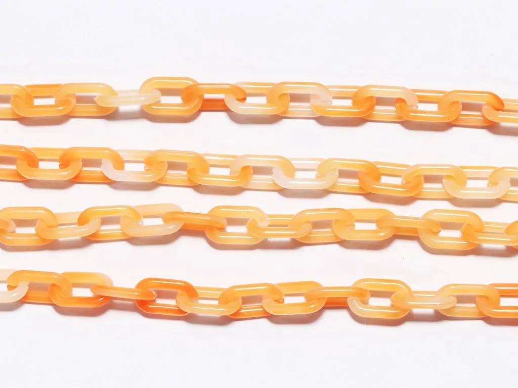 Orange Designer Plastic Chain