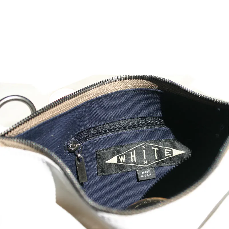 Patch Pocket Bag - Bright White Distressed
