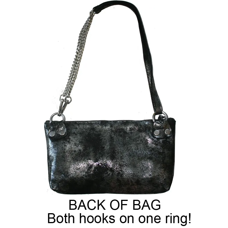 Patch Pocket Bag - Smoky Black Metallic