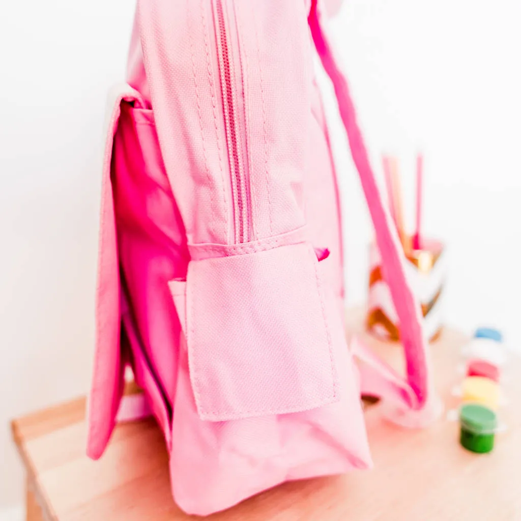 Personalised Backpack With Tropical Flamingo Design