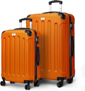 Skywander 2pc 24in & 28in Suitcase - Orange