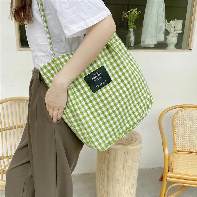 UAKISS  -  Fashion Women Shoulder Bags Classic Female Shopping Bag Casual Ladies Tote Vintage Style Canvas Handbags Girls Handbag