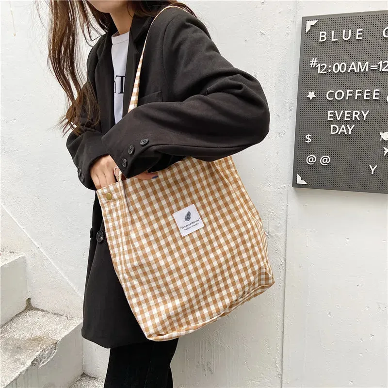 UAKISS  -  Fashion Women Shoulder Bags Classic Female Shopping Bag Casual Ladies Tote Vintage Style Canvas Handbags Girls Handbag