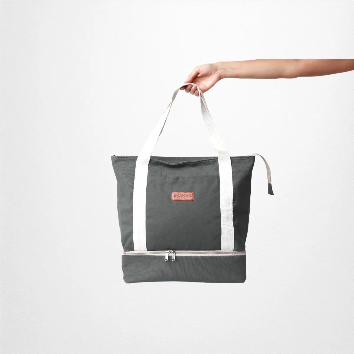 Weekend Travel Tote Bag With Luggage Sleeve | Cotton | Spacious | Utility