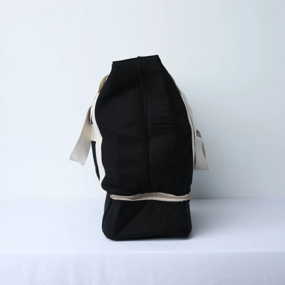 Weekend Travel Tote Bag With Luggage Sleeve | Cotton | Spacious | Utility